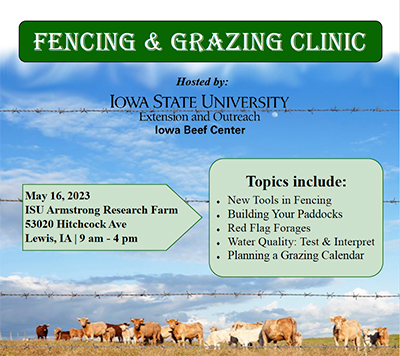 Fencing clinic flyer.