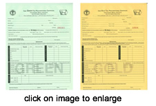 green and gold certificates - click on image to enlarge