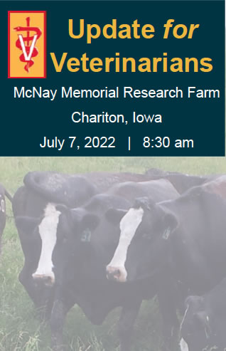 Graphic for Update for veterinarians event.